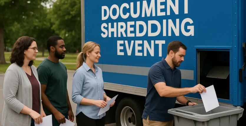 Document shredding event