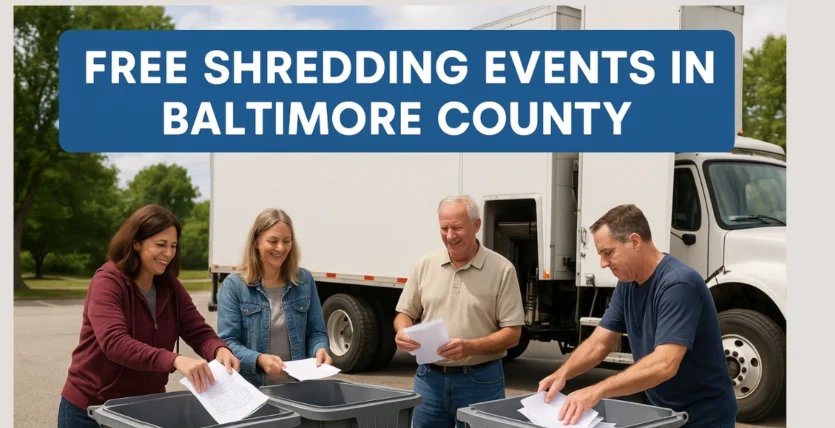 Free Shredding Events in Baltimore County