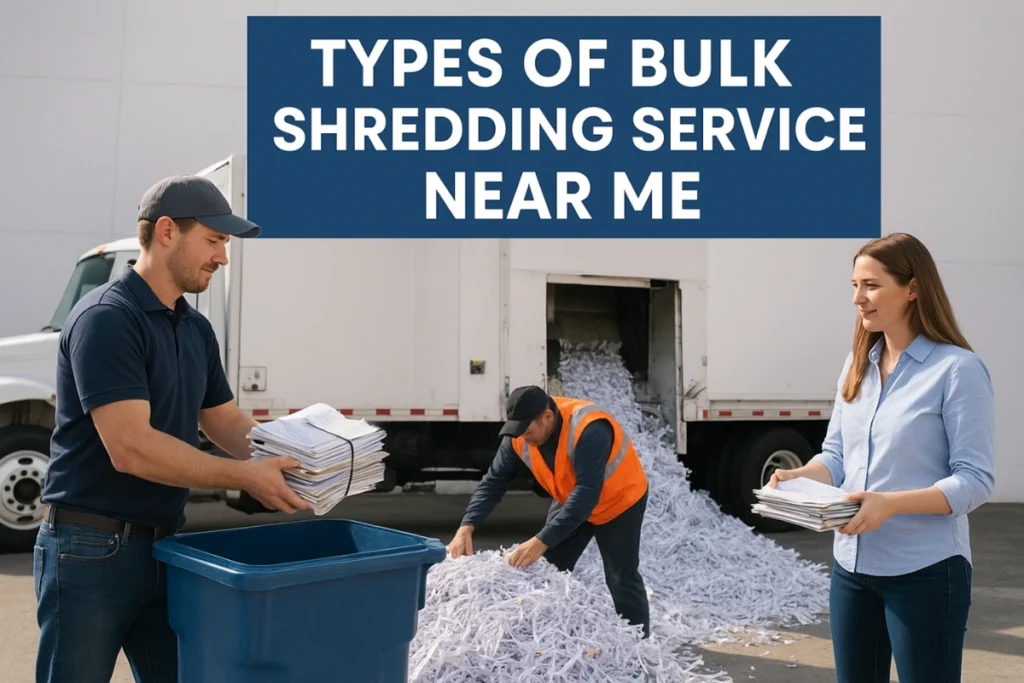 Types of Bulk Shredding Services Near Me