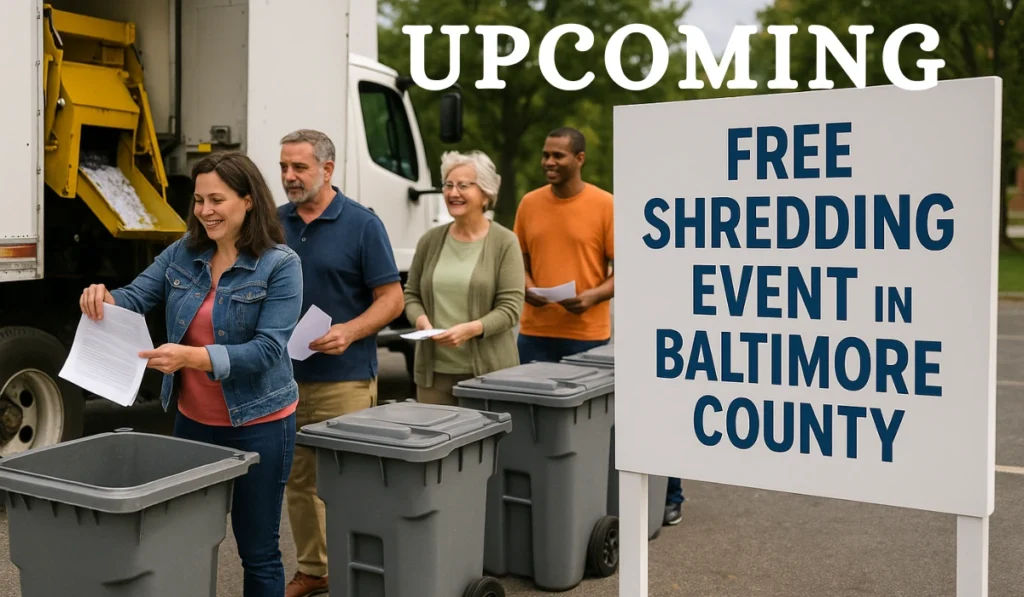 Upcoming Free Shredding Events in Baltimore County
