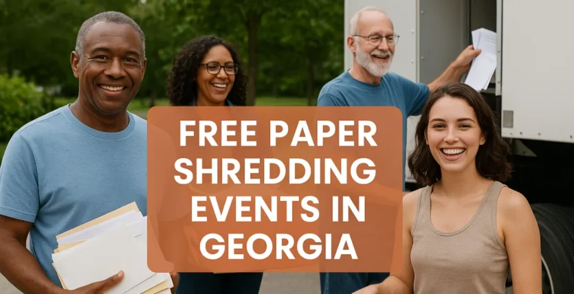 Free Paper Shredding Events In Georgia