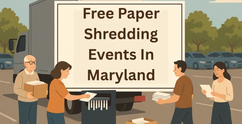 Free Paper Shredding Events In Maryland