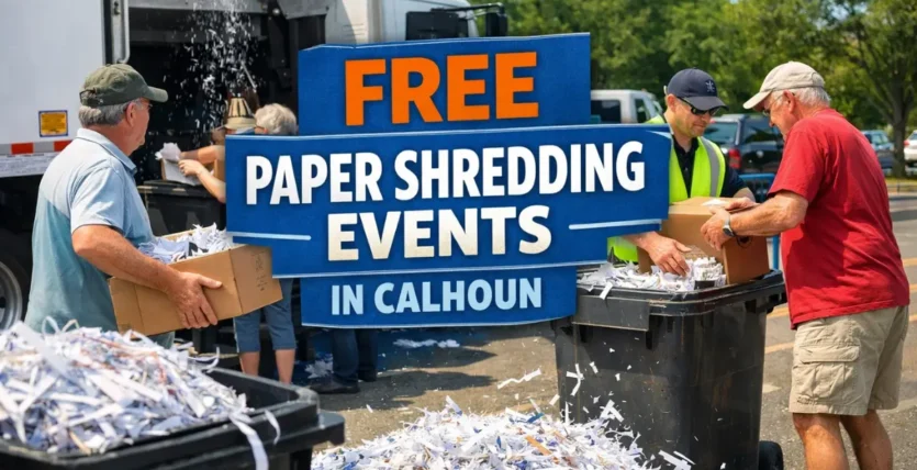 Free Paper Shredding Events in Calhoun
