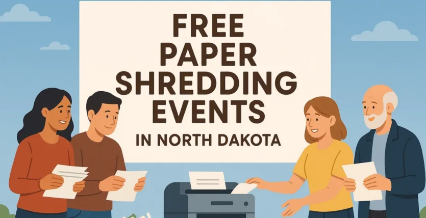 Free Paper Shredding Events in North Dakota