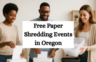 Free Paper Shredding Events in Oregon