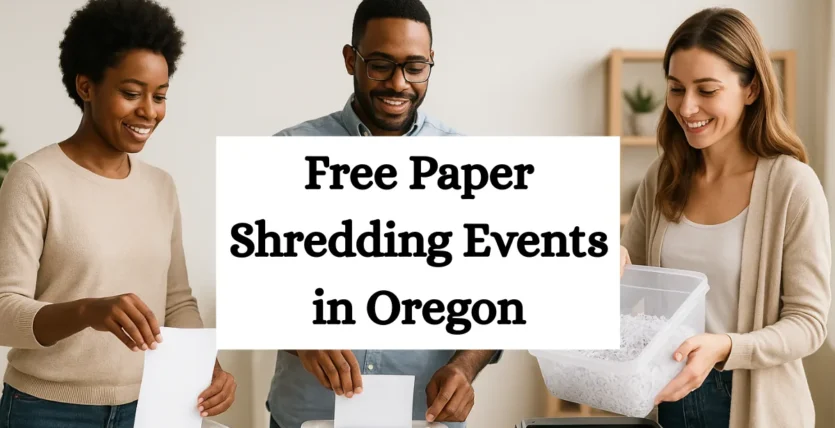 Free Paper Shredding Events in Oregon