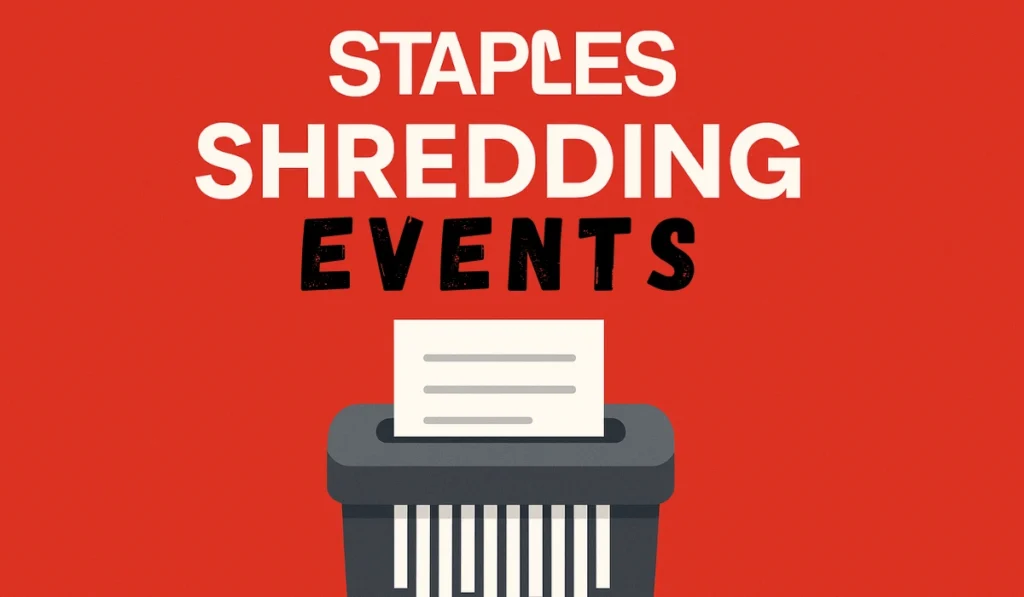 Staples Shredding Events