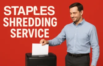 staples shredding service