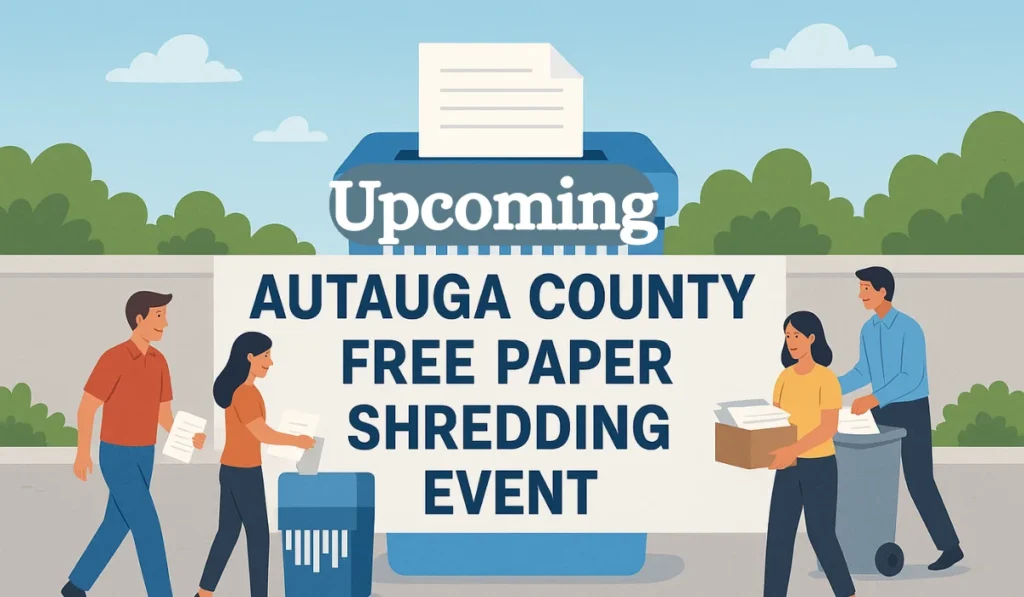 Upcoming Autauga County Free Shredding Events