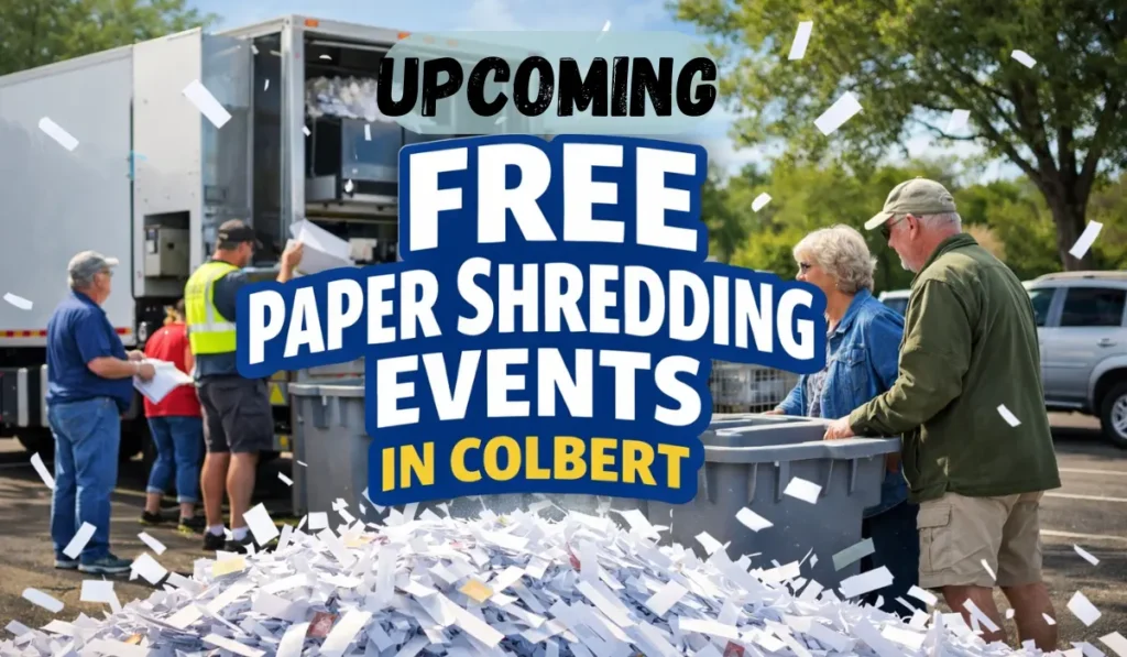 Upcoming Free Paper Shredding Events In Colbert