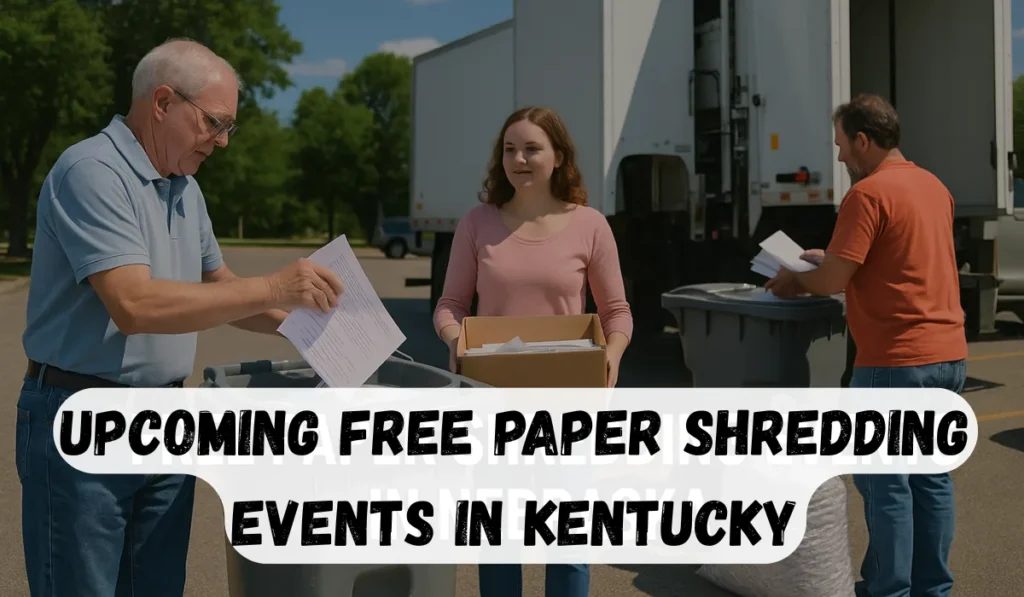 Upcoming Free Paper Shredding Events In Kentucky