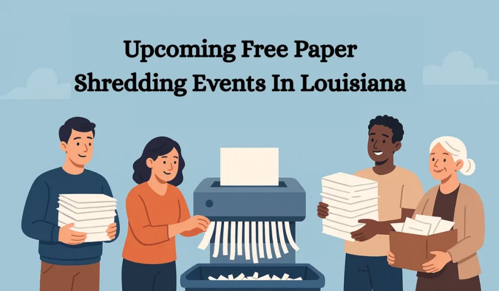 Upcoming Free Paper Shredding Events In Louisiana