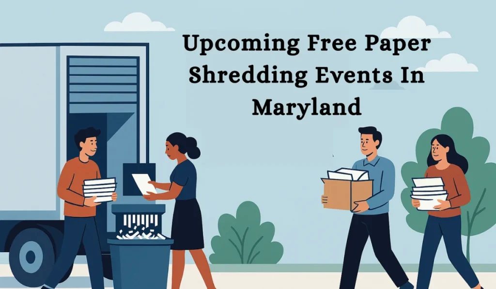 Upcoming Free Paper Shredding Events In Maryland