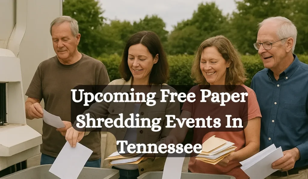 Upcoming Free Paper Shredding Events In Tennessee