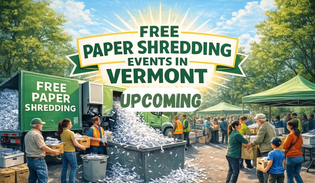 Upcoming Free Paper Shredding Events In Vermont