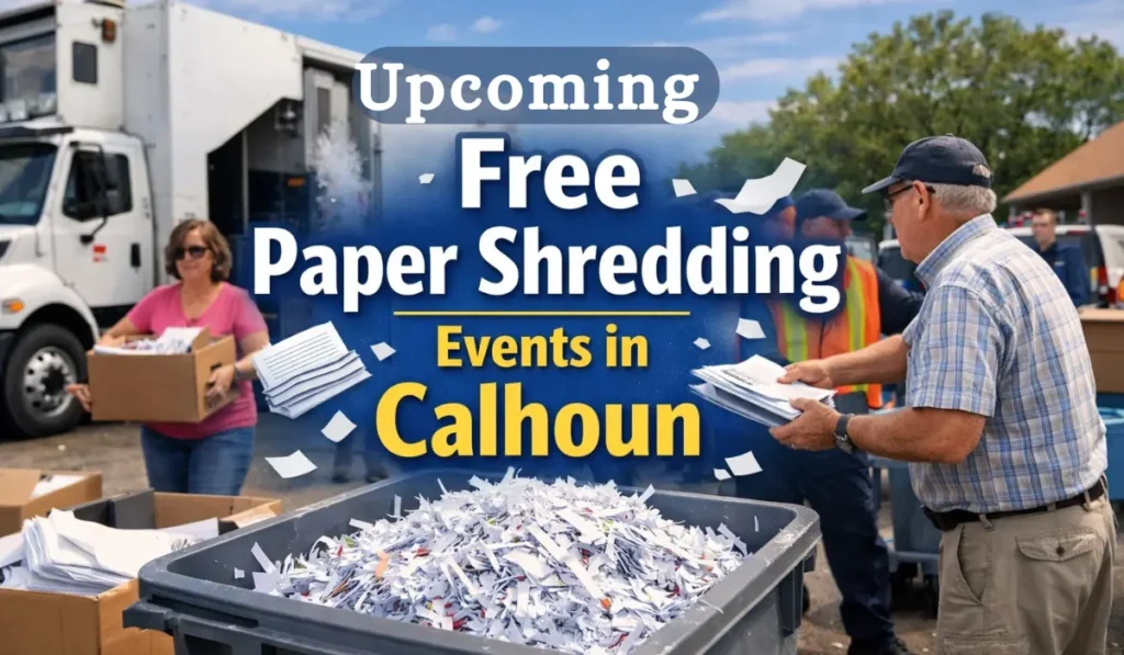 Upcoming Free Paper Shredding Events in Calhoun