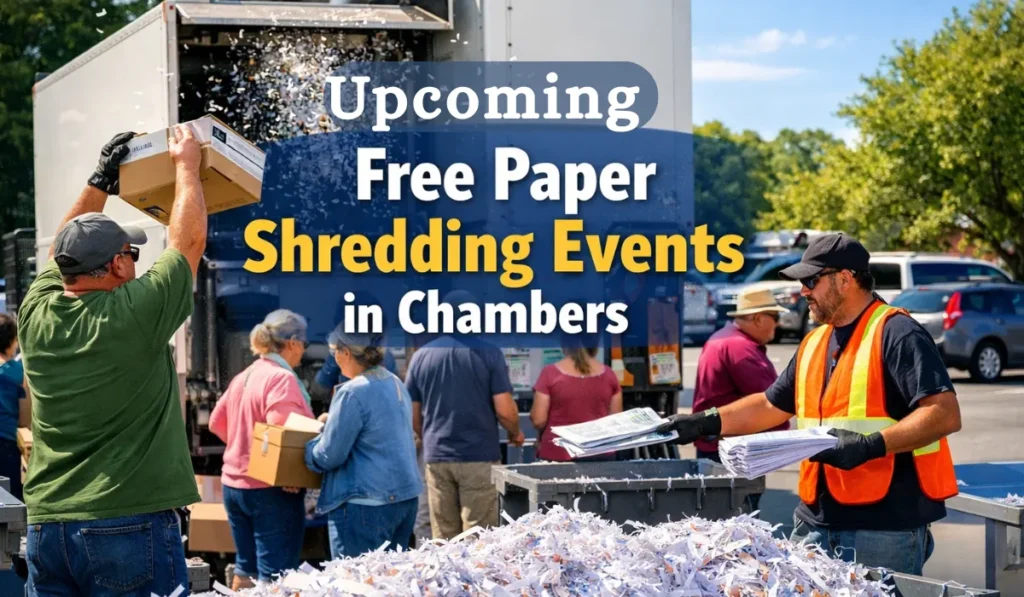 Upcoming Free Paper Shredding Events in Chambers
