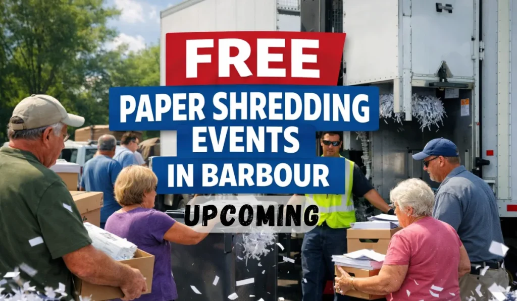 Upcoming Free paper Shredding Events In Barbour