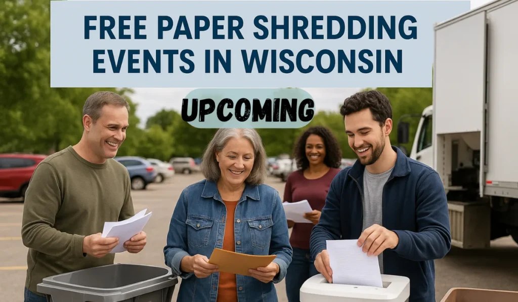 Upcoming Free paper shredding events in wisconsin
