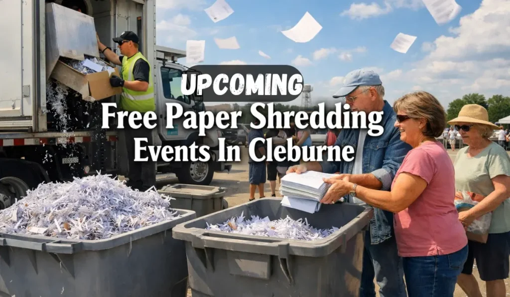 upcoming Free Paper Shredding Events In Cleburne