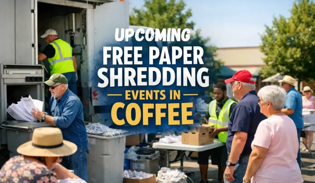 upcoming Free Paper Shredding Events In Coffee