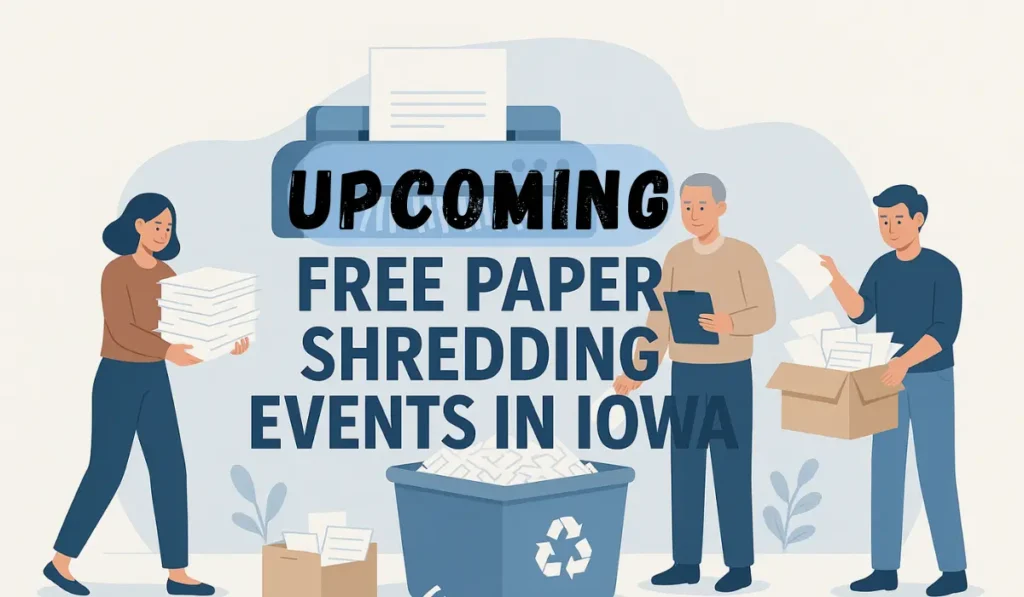 upcoming Free Paper Shredding Events In Iowa