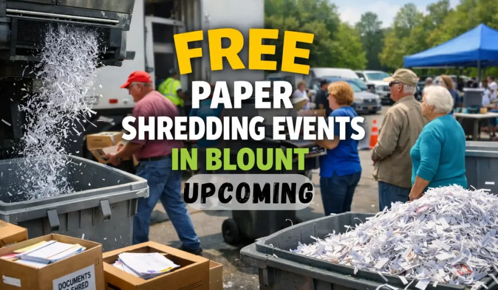 upcoming Free Paper Shredding Events in Blount
