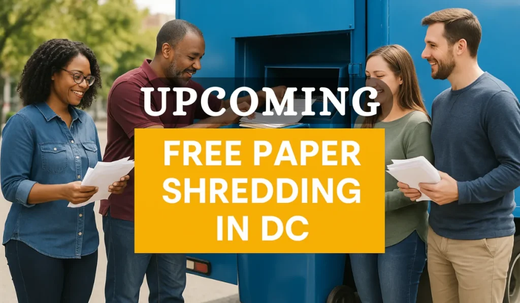upcoming Free Paper Shredding in DC