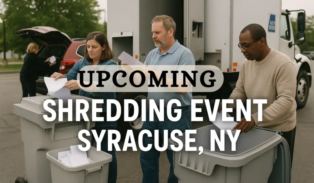 upcoming Shredding Events Syracuse NY