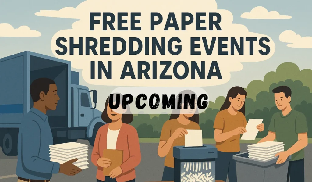 upcoming free paper shredding events in Arizona