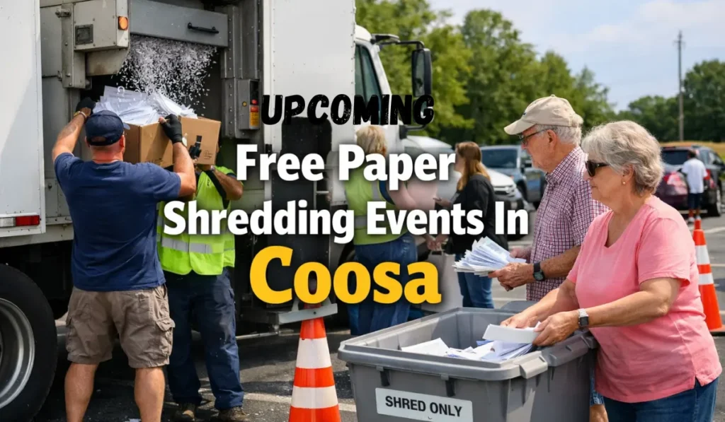 Upcoming Free Paper Shredding Events In Coosa